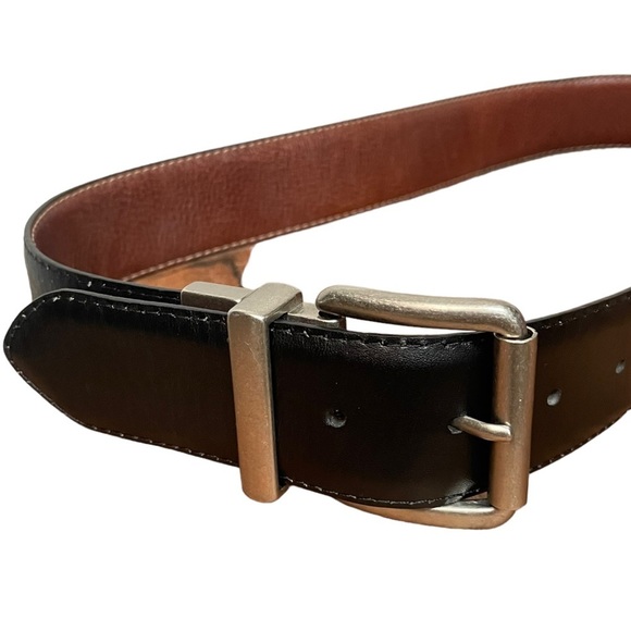 LEVI'S Black Brown Reversible 32" Leather Belt - Picture 4 of 6